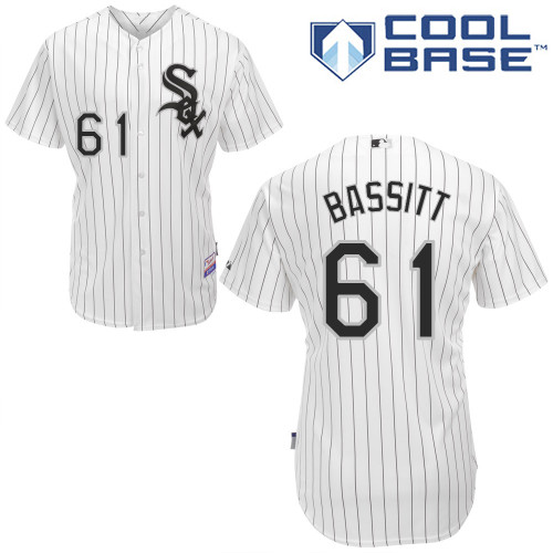 Chris Bassitt #61 MLB Jersey-Chicago White Sox Men's Authentic Home White Cool Base Baseball Jersey